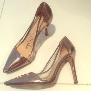Clear styled heels by Jessica Simpson